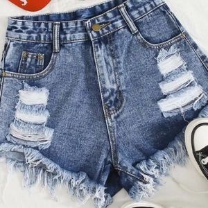 Blue jeans shorts